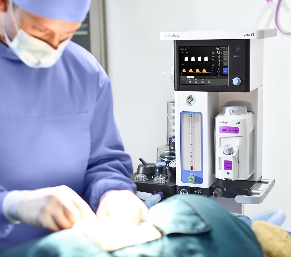 M&aacute;quina de anestesia veterinaria  Veta 5 / Veta 3